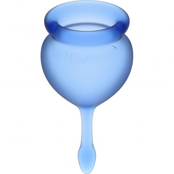 Набор менструальных чаш, 2шт SATISFYER FEEL GOOD MENSTRUAL CUP DARK BLUE