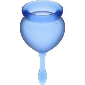 Набор менструальных чаш, 2шт SATISFYER FEEL GOOD MENSTRUAL CUP DARK BLUE