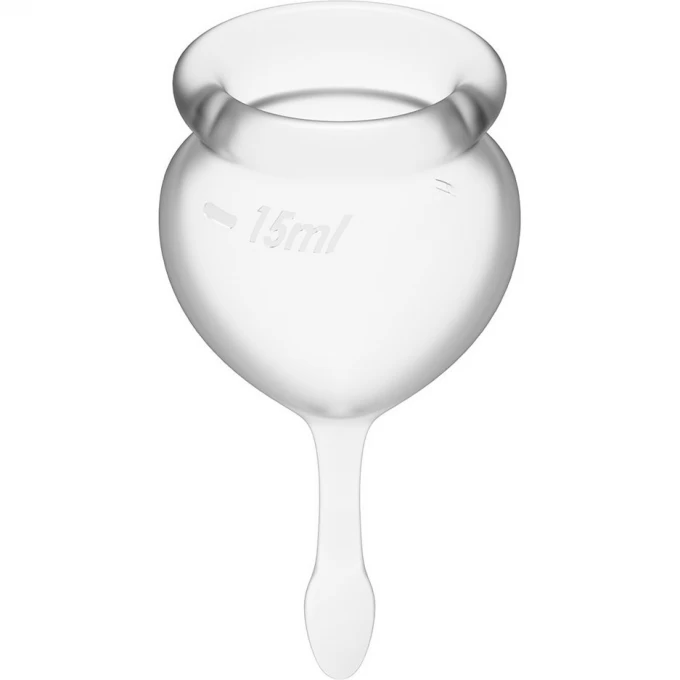 Набор менструальных чаш, 2шт SATISFYER FEEL GOOD MENSTRUAL CUP TRANSPARENT J1763-2 Набор менструальных чаш, 2шт SATISFYER FEEL GOOD MENSTRUAL CUP TRANSPARENT J1763-2