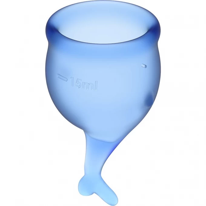 Набор менструальных чаш, 2шт SATISFYER FEEL SECURE MENSTRUAL CUP DARK BLUE J1766-6